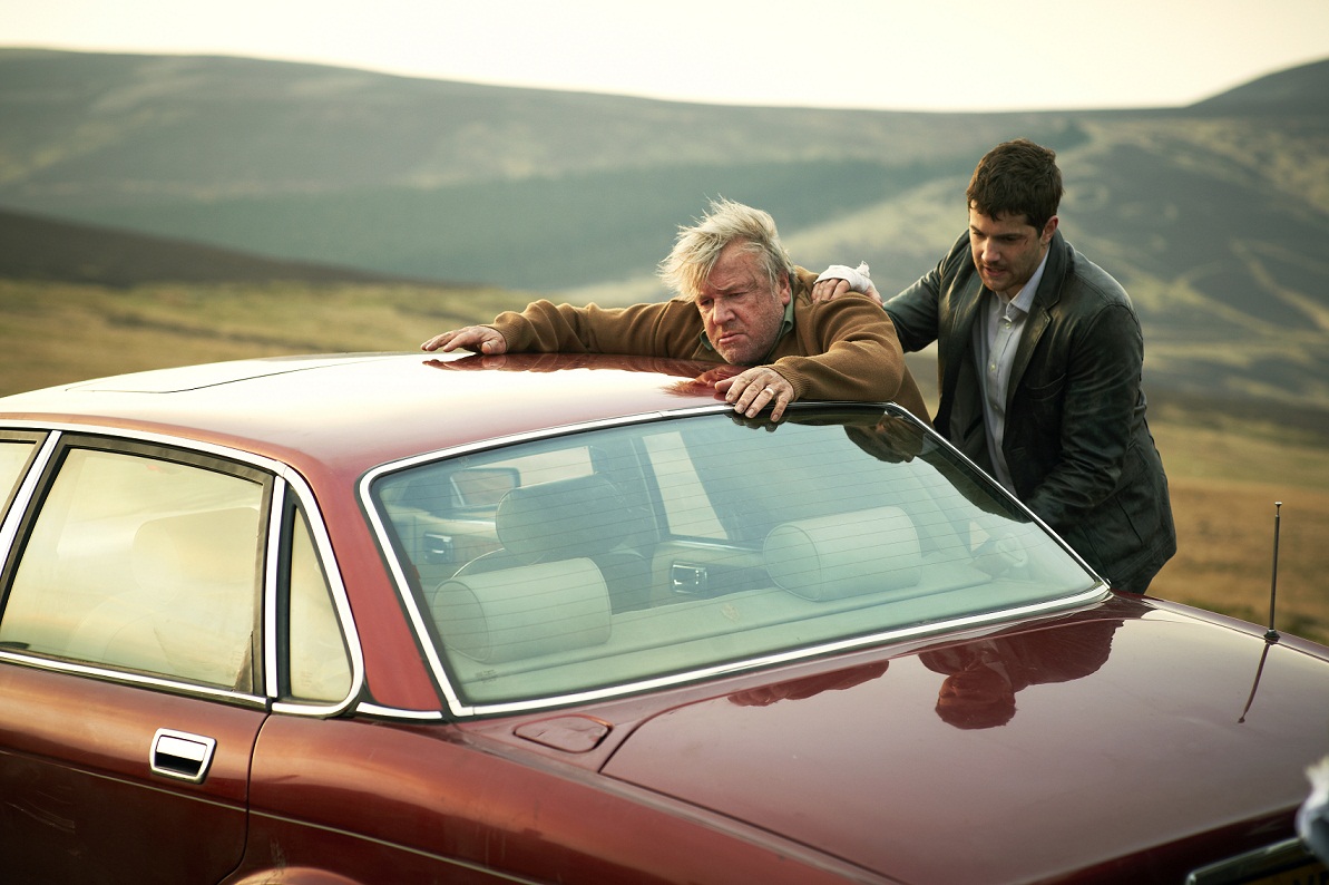 Ray Winstone and Jim Sturgess on location in the Isle of Man in Ashes